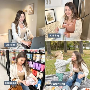 MomMed Wearable Breast Pump S21 - Leak-Proof Design, Hands-Free Double Portable Electric Breast Pump with 9 Levels - 24mm Shield - Image 7