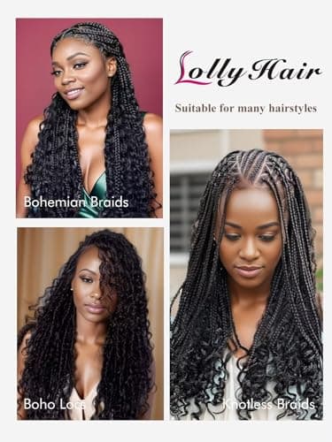 Human Braiding Hair 1 Bundle 50g 24 Inch Deep Water Wave Bulk Human Hair for Braiding No Weft 12A Brazilian Virgin Curly Human Hair Extensions for Boho Braids Wet and Wavy Human Hair Braiding Hair - Image 6