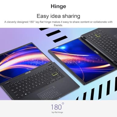 ASUS 14" Laptop, 14" FHD Display, Intel Celeron N4500, 4GB Memory, 64GB eMMC, Touchpad, Webcam, HDMI, Wi-Fi, Windows 11 Home, Quiet Blue (Renewed) - Image 3