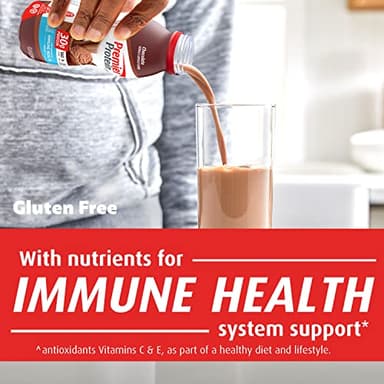 Premier Protein Shake, Chocolate, 30g Protein 1g Sugar 24 Vitamins Minerals Nutrients to Support Immune Health, 11.5 fl oz (Pack of 12) - Image 4