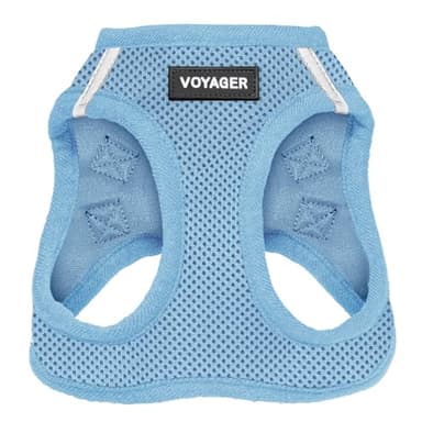 Best Pet Supplies Voyager Step-in Air Harness - All Weather Mesh, Reflective, No Pull Harness for Dogs, Cats - Secure with Hook & Loop Fastener, Buckle, Double D-Rings - Baby Blue, S - Image 1