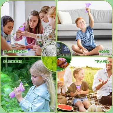 Ashfly Microscope for Kids 200x Zoom 2-Inch HD Kids Microscope Camera - STEM Learning Kit | Portable Science Tool | Perfect for Ages 3-12 Girls | Purple - Image 5