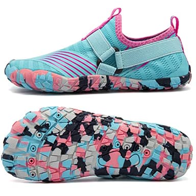 CIOR Kids Boys & Girls Water Shoes Sports Aqua Athletic Sneakers Lightweight Sport Shoes(Toddler/Little Kid/Big Kid) U121WZ559.EL-Light Blue-30 - Image 6