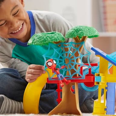 Spidey and his Amazing Friends Spidey Playground Playset, Includes 4-Inch Action Figure, Marvel Super Hero Toys for Kids 3 and Up - Image 5