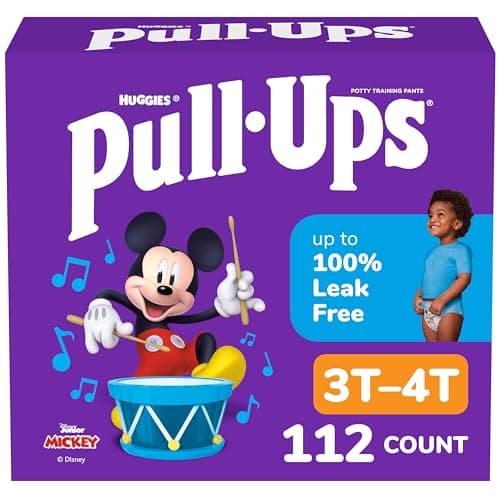 Pull-Ups Boys' Potty Training Pants, Size 3T-4T Training Underwear (32-40 lbs), 112 Count (4 Packs of 28), Packaging May Vary - Image 1