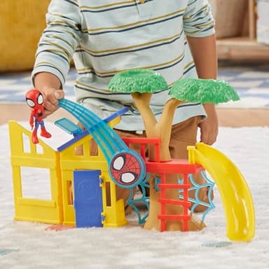 Spidey and his Amazing Friends Spidey Playground Playset, Includes 4-Inch Action Figure, Marvel Super Hero Toys for Kids 3 and Up - Image 10