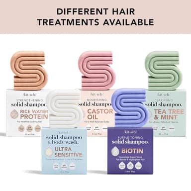 Kitsch 2-in-1 Shampoo Bar and Body Wash - Ultra Sensitive, Vegan & Natural, 5-Ingredient Formula Bar Soap for Hair & Body - Scent-Free, Paraben-Free - For Sensitive Scalp & Skin - 3.2 oz - Image 6