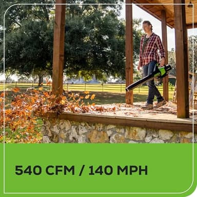Greenworks 60V 13" Cordless String Trimmer & Leaf Blower Combo Kit, 4.0 Ah Battery and Charger Included - Image 6