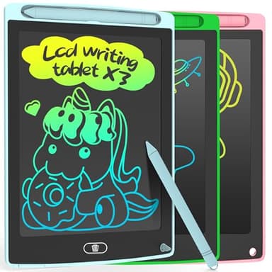 3 Pack LCD Writing Tablet, Colorful Toddler Drawing Tablet Doodle Board for Kids, Erasable Reusable Electronic Drawing Pad, LEYAOYAO Educational and Learning Toy for 3-6 Years Old Boy and Girl - Image 1