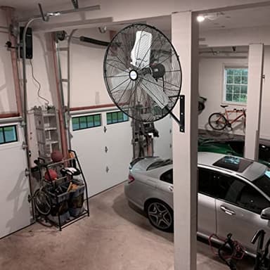 BILT HARD 6500 CFM 24in. High Velocity Industrial Wall Mounted Fan, 3-Speed Oscillating Heavy Duty Air Circulator for Commercial Use, Garage, Warehouse, Factory and Jobsite - UL Listed - Image 7