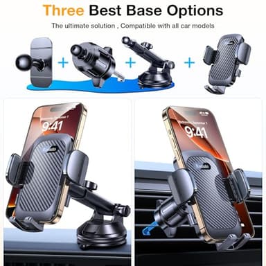 Romuto Car Phone Holder Mount【2025 Strongest Suction】 Phone Mount for Car Dash Pad Cell Phone Holders for Your Car Accessories for Women Men Dash/Wind/Vent Truck Stand for Garmin GPS iPhone Samsung - Image 2
