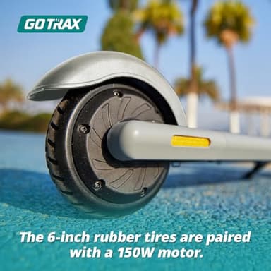 Gotrax GKS Electric Scooter for Kid, 6" Solid Wheels, Max 4 Miles and 7.5 Mph Speed Power by 150W Motor, UL2272 Safety Certification, Lightweight Electric Scooter for Boy Girl Ages 6-12, Black - Image 4