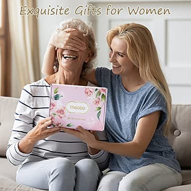 TRSODD Mothers Day Gifts for Grandma Gigi Birthday Gifts for Women Canvas Embroidered Tote Bag and Makeup Bag - Image 7