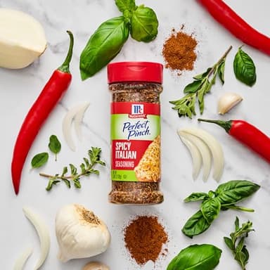 McCormick Perfect Pinch Seasoning, Spicy Italian, For Adding Italian Flavor with a Kick to Pizza, Pasta, Dressings & Sauces, 3.88 oz - Image 10