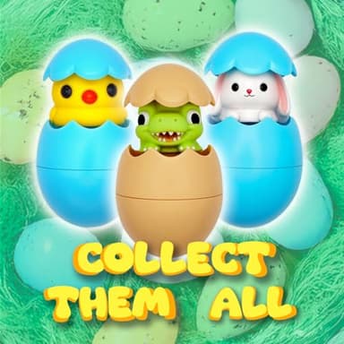 Egg Pops Animals - Pop & Play Egg with Animal Sounds, Funny Halloween Toys & Gag Gifts for Teens, Interactive Kids Toys, Collectable Character Novelty Gifts (Bunny) - Image 5
