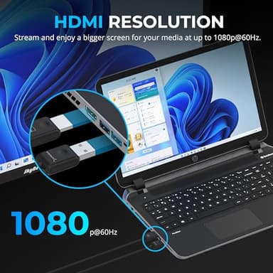 SABRENT Wireless HDMI Transmitter and Receiver 100FT/30M Seamless FHD Quality (1080p@60Hz) Plug and Play, Stream Video from PCs, Laptops to TVs, Projectors and More (DA-H1R1) - Image 5