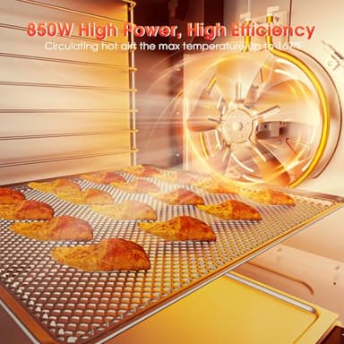 Food Dehydrator for Jerky, 12-Trays Stainless Steel Digital Food Dryer Machine for Home,10 Presets, 48H Timer and Temperature Control, 850W Dehydrators for Food and Jerky, Dog Treats,Meats & Veggies - Image 6