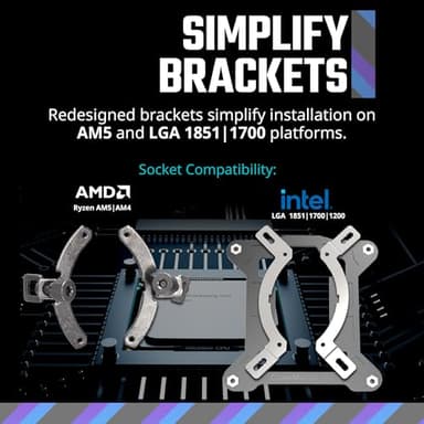 Cooler Master 240 Core II CPU Liquid Cooler, Dual Chamber Pump, Customizable aRGB Lighting, Maintenance-Free, Quiet Operation, Easy Install, AMD Ryzen 9 AM5|4, Intel Ultra i7 LGA 1851|1700 - Image 5