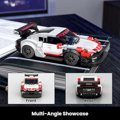 Mould King Speed Champion Car Building Toys with Acrylic Display Case Model Race Car Toy Building Blocks Kit, Collectible Racing Vehicle Set for Kids Age 8+ Teens Adults - Image 5