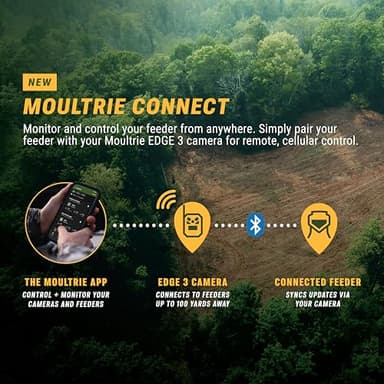 Moultrie Edge 3 Cellular Trail Camera with 3.4W Solar Kit - 40MP HD Photo Capture - 1080p Low-Glow Flash - GPS - Multi-Carrier Auto-Connect - Built-in Memory - 0.5s Trigger Speed - AI Buck Detection - Image 4