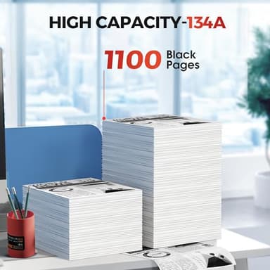 134A Black Toner Cartridge - (with Chip) Compatible Replacement for HP 134 A 134X W1340A W1340X Toner Cartridges Work with Laserjet M209dw MFP M234dw M234sdw M234sdn Series Printer (2-Pack) - Image 3