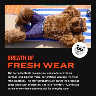 Pair of Thieves Super Fit Boxer Briefs for Men - Ultra Soft, Breathable, Quick-Dry Mens Underwear with 4-Way Stretch (3 Pack) - X-Large - Abstract Diamonds - Image 7