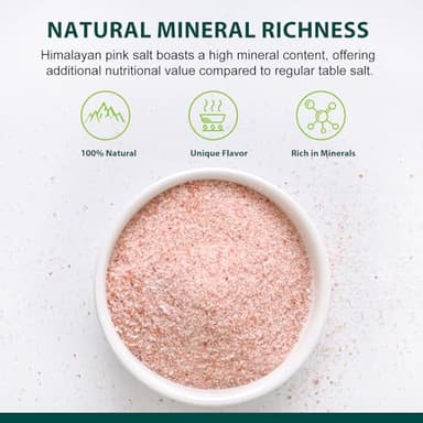 Soeos Himalayan Pink Salt, Fine Grain, 5 Lbs, Pink Himalayan Sea Salt, Salt for Grinder Refill - Image 4