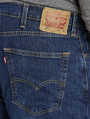 Levi's Men's 541 Athletic Fit Jean, Hawthorne Shocking-Dark Indigo, 34W x 30L - Image 4