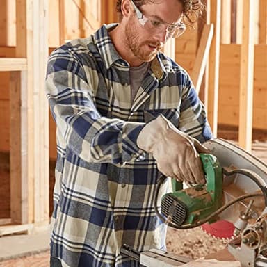 Legendary Whitetails Men's Standard Flannel Shirt Long Sleeve Button Down 100% Cotton, Shale Plaid, X-Large - Image 6