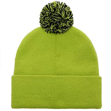 Bioworld The Grinch Big Face Knit Pom Beanie - Image 2