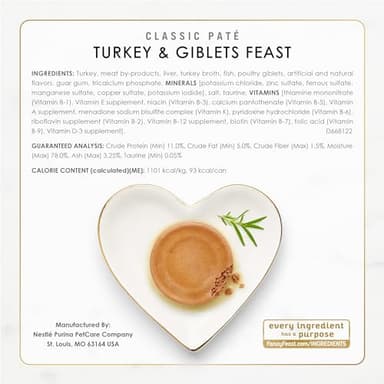 Fancy Feast Poultry and Beef Feast Classic Pate Collection Grain Free Wet Cat Food Variety Pack - (Pack of 30) 3 oz. Cans - Image 7