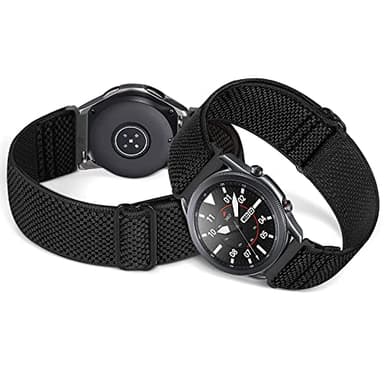 Relting Compatible with 16mm 18mm 19mm 20mm 22mm 24mm Watch Bands Quick Release Replacement Wristband,Adjustable Stretchy Nylon Solo Loop Straps Fabric Braided Sport Elastic Bands for Men Women - Image 4
