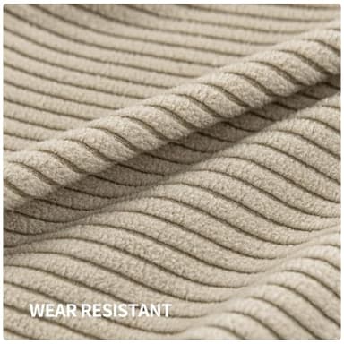 QIANMEW Couch Cushion Covers, Comfort Soft Magic Sofa Covers Washable Stretch Resistant Slipcovers for Sectional and L Shaped Seats Furniture Protectors for Pets (1PC Back Couch Cover, Light Brown) - Image 3