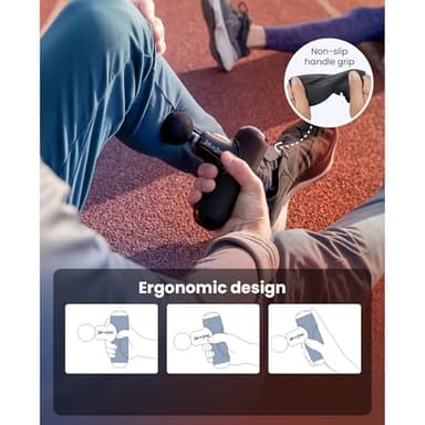 BOB AND BRAD Q2 Pro Mini Massage Gun with Heat and Cold Head,Pocket-Sized Deep Tissue Massager Gun,Portable Percussion Muscle Massager Gun, Ultra Small&Quiet Muscle Massage Gun - Image 8