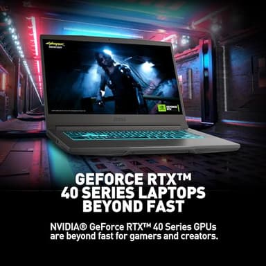 MSI Thin 15 15.6” 144Hz FHD Gaming Laptop: Intel Core i7-13620H, NVIDIA Geforce RTX 4050, 16GB DDR4, 512GB NVMe SSD, WiFi 6E, Win 11: Black B13VE-2678US - Image 6