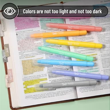 Mr. Pen- Gel Highlighter, 8 Pack, Friendly Colors, Bible Highlighters No Bleed, No Bleed Highlighters, Bible Highlighter, Bible Markers, Gel Highlighters for Bibles, Highlighter - Image 5
