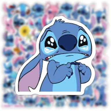50pcs Cartoon Stitch Stickers for Kids, Vinyl Waterproof Stitch Decal for Water Bottle Laptop Toy Sticker for DIY Decorate Bumper Phone Hard Hat Kids Teens Gifts - Image 5