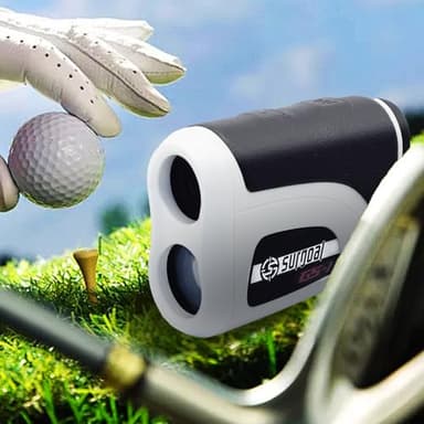 Golf Rangefinder Rechargeable Laser Distance Finder with Flag Lock, Slope Mode, Side LCD, 6X Magnification, USB-C, for Yardage & Club Selection 800-1200Yds - Image 6