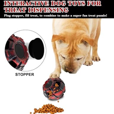 Yipetor Dog Toy, Frozen Dog Treats to Keep Dogs Busy, Interactive Treat Dispensing Dog Toy Puzzle, Interactive Chew Toys for Puppy Small Medium Dog, Power Chewer, Durable Rubber-Easy to Clean(Small) - Image 5