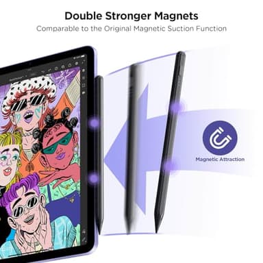 Stylus Pen for iPad 2018-2025, 15Mins Fast Charge for Apple Pencil, Palm Rejection, Compatible with iPad 10/9/8/7/6, iPad Pro 12.9"/11"/13" M4, iPad mini 6/5, iPad Air 5/4/3/11"-13" M2 - Image 7