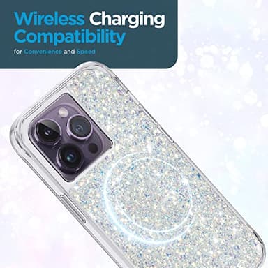 Case-Mate iPhone 12 Pro/iPhone 12 Case - Twinkle Stardust with 10ft Drop Protection & Wireless Charging - Luxury Bling Glitter Cover - Shockproof Materials, Anti Scratch Tech - Image 6