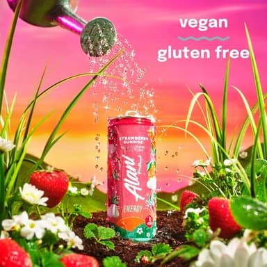 Alani Nu STRAWBERRY SUNRISE Sugar Free, Low Calorie Energy Drinks, 200mg Caffeine, Biotin B Vitamins, Zero Sugar, 15 Calories, 12 Fl Oz Cans, 12 Pack - Image 5