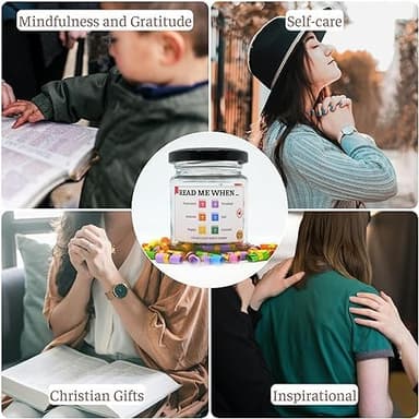Bible Verse Jar, Bible Accessories, Prayer Jar, Graduation for Her, Christian Gifts For Women, Religious Gifts for Women (Bible Jar for Emotions And Feelings) - Image 5