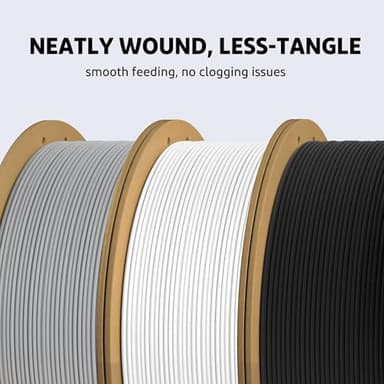 ELEGOO PLA Plus Filament 1.75mm White 2KG, PLA+ Tougher and Stronger 3D Printer Filament Dimensional Accuracy +/- 0.02mm, 2 Pcs 1kg Spool(2.2lbs) Fits for Most FDM 3D Printers - Image 4