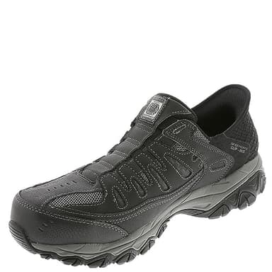 Skechers Men's Hands Free Slip-ins Cankton-Faison St Industrial Shoe, BLK, 10.5 Wide - Image 5