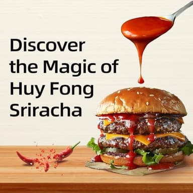 The Original Huy Fong Sriracha, 9 OZ Hot Chili Sriracha, 9 Onuce Spicy Flavor Hot Sauce W/Chili Pepper, Pack of 1 - Image 2
