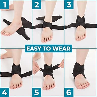 Bodyprox Ankle Support Brace, Breathable Neoprene Sleeve, Adjustable Wrap! (1 Pack) - Image 4