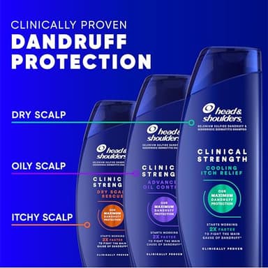 Head & Shoulders Clinical Dandruff Defense + Dry Scalp Rescue Shampoo 13.5 oz Twin Pack - Image 7
