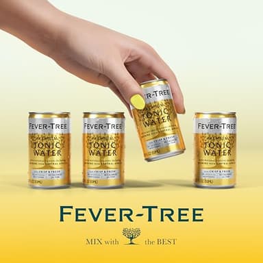 Fever-Tree Tonic Water - Premium Quality Mixer - Refreshing Beverage for Cocktails & Mocktails. Naturally Sourced Ingredients, No Artificial Sweeteners or Colors - 5.1 Fl Oz Cans - Pack of 8 - Image 6