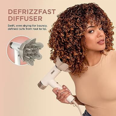 Shark Hair Dryer SpeedStyle RapidGloss Finisher and High-Velocity Dryer, Ionic Hair Blow Dryer with IQ Speed Styling and Drying Suite, No Heat Damage, Best for Curly and Coily Hair, Silk, HD332 - Image 4